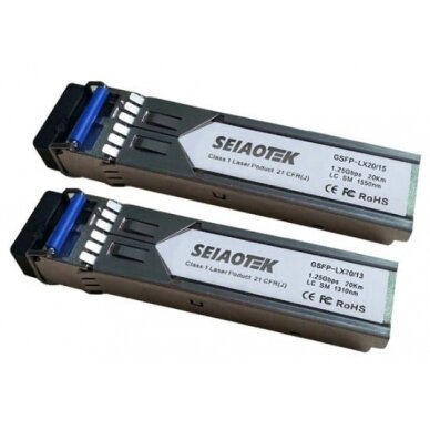 Integruojamas keitiklis SFP BiDi 10GSFP-SX (10Gbps, Multi-mode, 850nm, LC, Duplex, 300m) Integruojamas keitiklis SFP BiDi 10GSFP-SX (10Gbps, Multi-mode, 850nm, LC, Duplex, 300m)