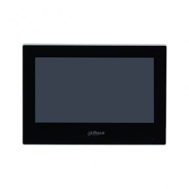 IP domofono monitorius 7 colių, PoE, veikia tik SIP protokolu, Wi-Fi, juodas IP domofono monitorius 7 colių, PoE, veikia tik SIP protokolu, Wi-Fi, juodas