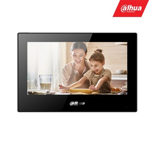 IP domofono monitorius VTH5321GB-W. 7 col. 1024×600. Wifi, PoE(802.3af). SIP. Andoid 8.1, Juodas. IP domofono monitorius VTH5321GB-W. 7 col. 1024×600. Wifi, PoE(802.3af). SIP. Andoid 8.1, Juodas.