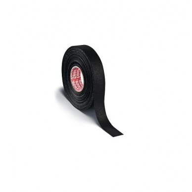 Izoliuojanti tekstilinė juosta TESA (juoda) 25m x 19mm 51006-00000-00 Izoliuojanti tekstilinė juosta TESA (juoda) 25m x 19mm 51006-00000-00