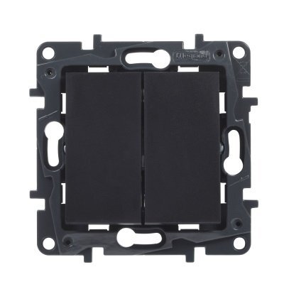 Juodas jungiklis Niloe Step Legrand 863505 Juodas jungiklis Niloe Step Legrand 863505