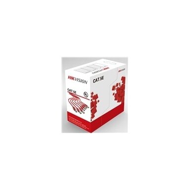 Kabelis ryšio Hikvision UTP 5E (Gysla-0.55mm, ritė 305m) DS-1LN5E-E/E