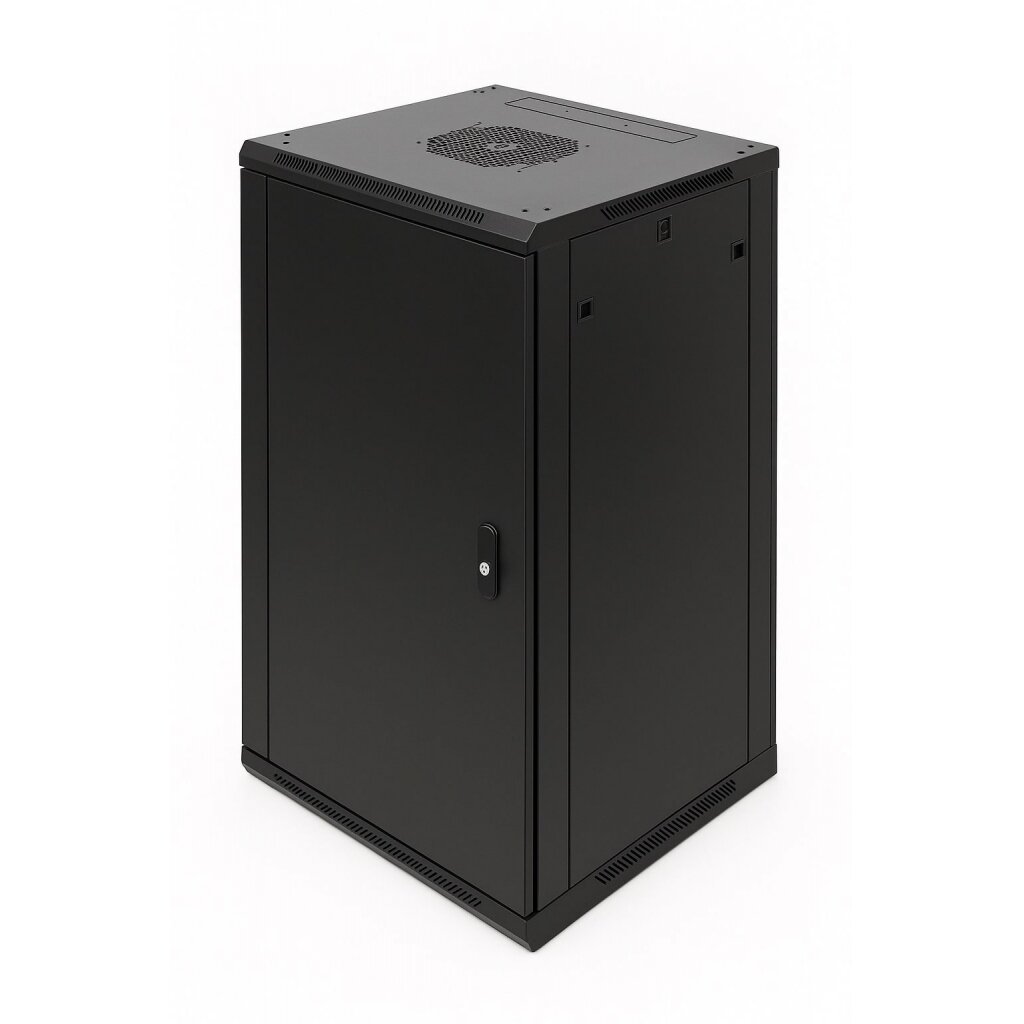 Komutacinė spinta 10\'\' pakabinama 12U 300x279mm (juoda, nesurinkta, IP20) ASP-3312