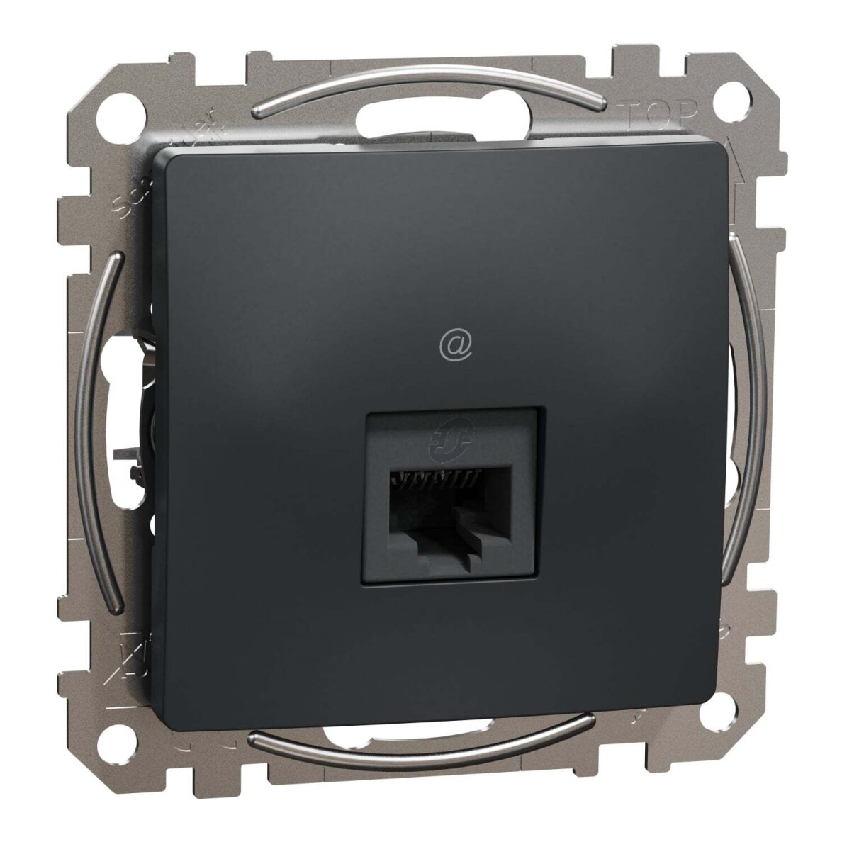 Kompiuterinis lizdas 1xRJ45 UTP Cat6 Schneider Electric Sedna Design SDD114461 (antracitas)