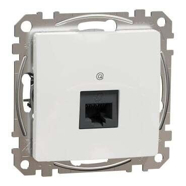 Kompiuterinis lizdas 1xRJ45 UTP cat.6 Schneider Electric Sedna Design SDD111461 (baltas)