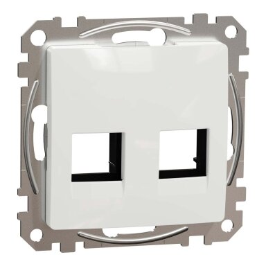 Kompiuterinio lizdo dangtelis 2×RJ45 Schneider Electric Sedna Design SDD111444C (baltas)