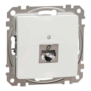 Kompiuterinis lizdas 1×RJ45 Schneider Electric Sedna Design SDD111461S (Cat6, STP, baltas)