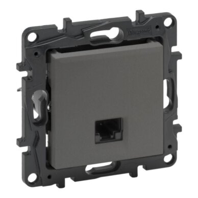 Kompiuterinis lizdas 1xRJ45 UTP Cat.6 Legrand Niloe Step 863463 (pilkas) Kompiuterinis lizdas 1xRJ45 UTP Cat.6 Legrand Niloe Step 863463 (pilkas)