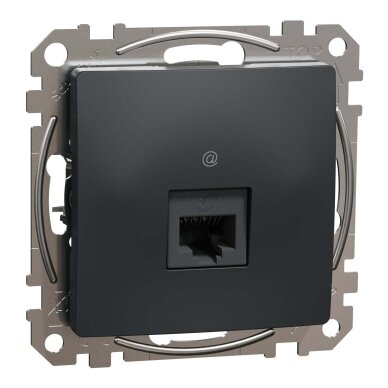 Kompiuterinis lizdas 1xRJ45 UTP Cat6 Schneider Electric Sedna Design SDD114461 (antracitas) Kompiuterinis lizdas 1xRJ45 UTP Cat6 Schneider Electric Sedna Design SDD114461 (antracitas)