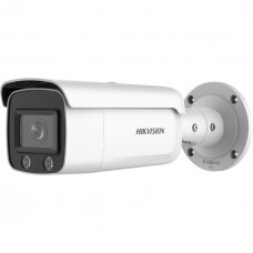 Lauko/Vidaus 4MP cilindrinė Hikvision IP kamera su „Color VU“ technologija DS-2CD2T47G2-L F2.8 (be bazės), IR iki 60m, microSD