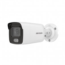 Lauko/Vidaus 4MP cilindrinė Hikvision IP kamera su „Color VU“ technologija DS-2CD2047G1-L F4 , IR iki 30m, microSD
