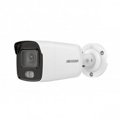 Lauko/Vidaus 8MP cilindrinė Hikvision IP kamera su „Color VU“ technologija DS-2CD2087G2-L F4, IR iki 40m, microSD