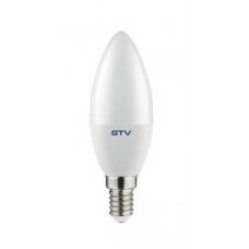 LED lemputė matinė žvakutė GTV LD-SMDC37-80 (8w, E14, 3000K)