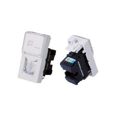Lizdas RJ45 UTP keystone tipo montuojamas į apdaila Cat 5e 45x22,5mm