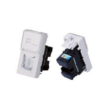 Lizdas RJ45 UTP keystone tipo montuojamas į apdaila Cat 6e 45x22,5mm
