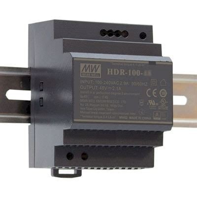 Maitinimo blokas 7.5A/12V ant DIN bėgelio HDR-100-12 Maitinimo blokas 7.5A/12V ant DIN bėgelio HDR-100-12