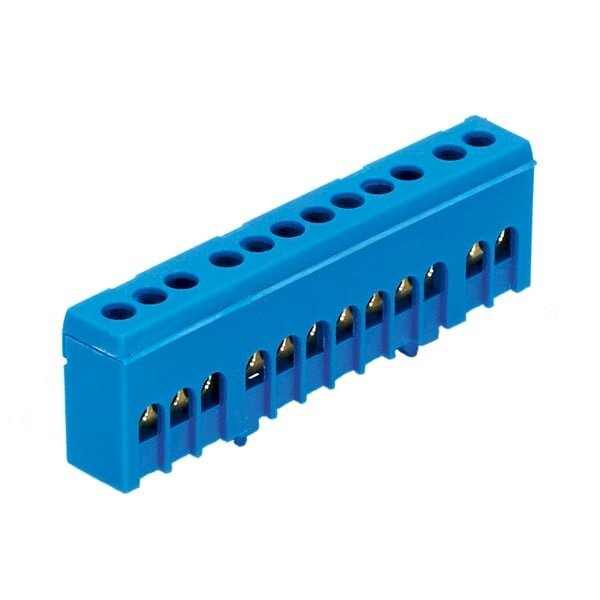 Nulinis gnybtas N12H Cu 12x16 mm2 Morek MAD1012N15 (mėlynas) Nulinis gnybtas N12H Cu 12x16 mm2 Morek MAD1012N15 (mėlynas)