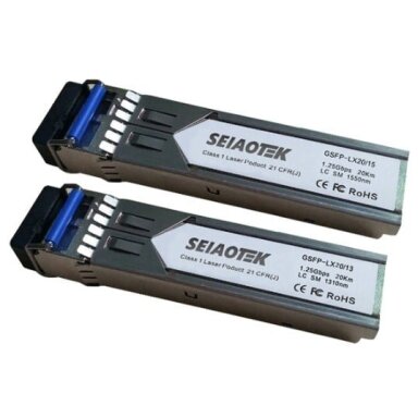 Optinis Integruojamas keitiklis SFP BiDi GSFP-SC3/13 (1.25Gbps, Single mode, TX1310nm, SC, 3km)