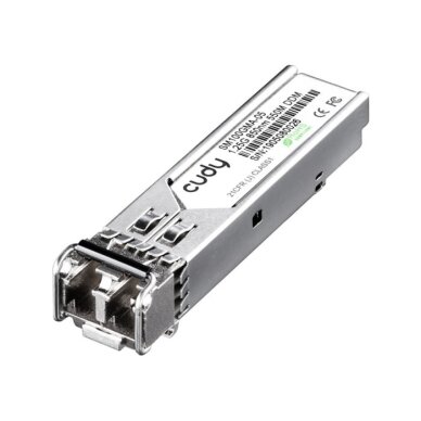 Optinis integruojamas keitiklis SFP Cudy SM100GMA-05 (850nm, 1,25Gbps, multimode, LC, 550m) Optinis integruojamas keitiklis SFP Cudy SM100GMA-05 (850nm, 1,25Gbps, multimode, LC, 550m)
