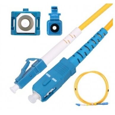 Optinis laidas LC/UPC–SC/UPC SM (2m, simplex, OS1/OS2, 9/125µm, LSZH) Optinis laidas LC/UPC–SC/UPC SM (2m, simplex, OS1/OS2, 9/125µm, LSZH)