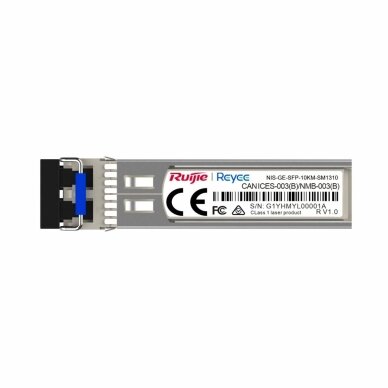 Optinis modulis Ruijie Reyee NIS-GE-SFP-10KM-SM1310 (1Gbps, SFP, 1310nm, SM, iki 10 km) Optinis modulis Ruijie Reyee NIS-GE-SFP-10KM-SM1310 (1Gbps, SFP, 1310nm, SM, iki 10 km)