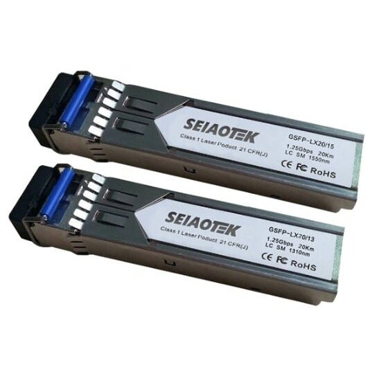 Optinis Integruojamas keitiklis SFP BiDi GSFP-SC3/15 (1.25Gbps, Single mode, TX1550nm, SC, 3km)