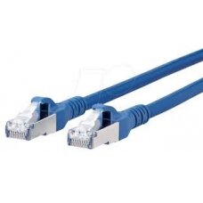 Patch kabelis (0.5m, S/FTP, CAT6, mėlynas)