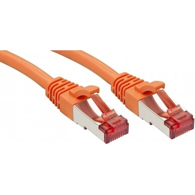 Patch kabelis (1m, S/FTP, CAT6, oranžinis)