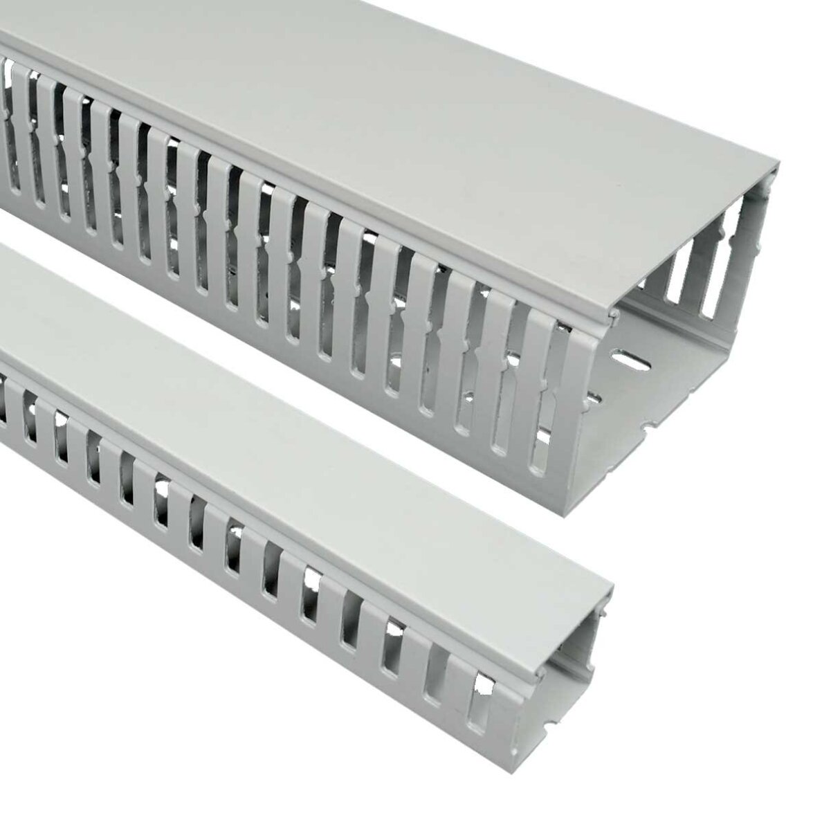 Plastikinis perforuotas kanalas Kopos RK 50X50 HF_LD (pilkas, behalogenis, 50x50mm, 2m) Plastikinis perforuotas kanalas Kopos RK 50X50 HF_LD (pilkas, behalogenis, 50x50mm, 2m)