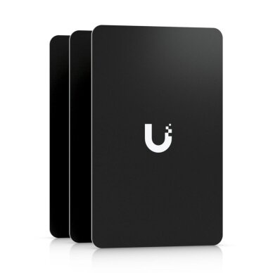 Praėjimo kontrolės kortelė Ubiquiti UA-Card-B-10 (juoda, 10 vnt., NFC 13.56 MHz) Praėjimo kontrolės kortelė Ubiquiti UA-Card-B-10 (juoda, 10 vnt., NFC 13.56 MHz)