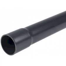 PVC vamzdis juodas 25mm su išplatintu galu 3m (15) PVC vamzdis juodas 25mm su išplatintu galu 3m (15)