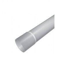 PVC vamzdis pilkas 40mm su išplatintu galu 3m (10)