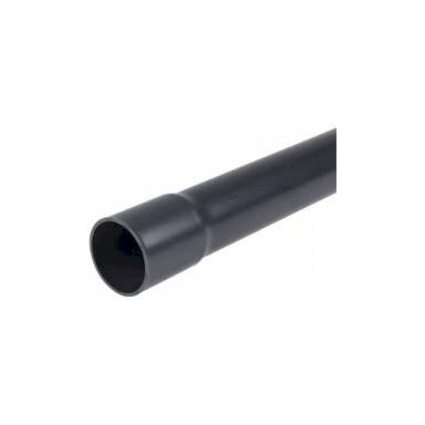 PVC vamzdis juodas 25mm su išplatintu galu 3m (15)