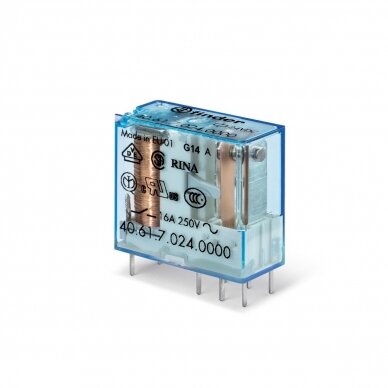 Relė 1 grupės 40 serijos Finder 406182300000 (230VDC, 16A/250VAC) Relė 1 grupės 40 serijos Finder 406182300000 (230VDC, 16A/250VAC)