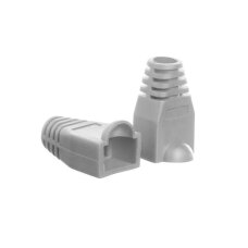 RJ45 kištuko gaubtelis Cat.6/7 (pilkas, PVC) RJ45 kištuko gaubtelis Cat.6/7 (pilkas, PVC)