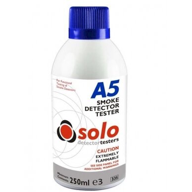 Solo A5 Dūminių detektorių testavimo aerozolis Solo A5 Dūminių detektorių testavimo aerozolis