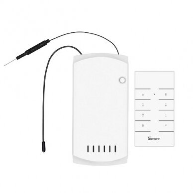 SONOFF iFan04 išmanusis ventiliatoriaus ir šviesos valdiklis Wi-Fi/RF SONOFF iFan04 išmanusis ventiliatoriaus ir šviesos valdiklis Wi-Fi/RF