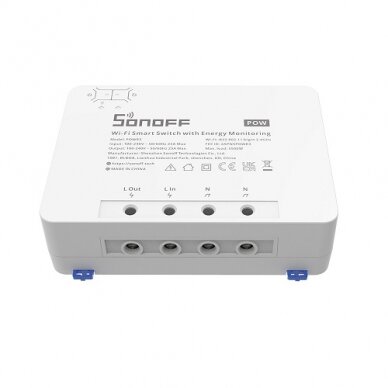SONOFF PowR3 išmanusis 1 kanalo jungiklis Wi-Fi su elektros sąnaudų apskaita SONOFF PowR3 išmanusis 1 kanalo jungiklis Wi-Fi su elektros sąnaudų apskaita
