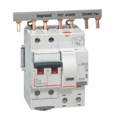 Srovės nuotekio relė su automatiniu jungikliu Legrand 411057 (C, 10A, 4P, 30mA, 230V) Srovės nuotekio relė su automatiniu jungikliu Legrand 411057 (C, 10A, 4P, 30mA, 230V)