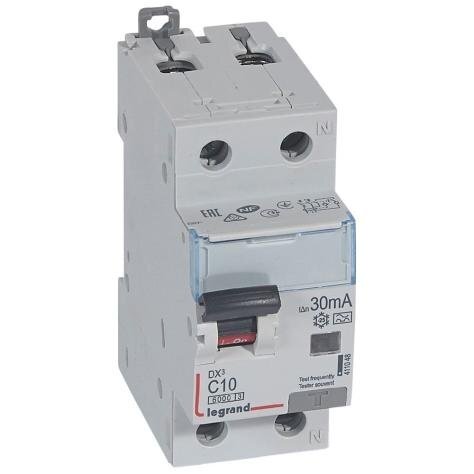Srovės nuotekio relė su automatiniu jungikliu Legrand 411048 (C, 10A, 2P, 30mA, 230V) Srovės nuotekio relė su automatiniu jungikliu Legrand 411048 (C, 10A, 2P, 30mA, 230V)