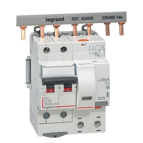 Srovės nuotekio relė su automatiniu jungikliu Legrand 411057 (C, 10A, 4P, 30mA, 230V) Srovės nuotekio relė su automatiniu jungikliu Legrand 411057 (C, 10A, 4P, 30mA, 230V)