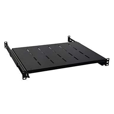 Stacionari lentyna 19\'\' 1U (800 mm gylio spintai, juoda, iki 60 kg)