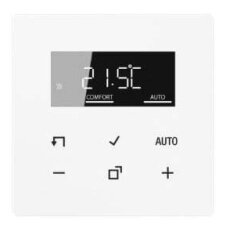 Termostatas su LCD ekranu JUNG TRDLS1790WW (Baltas, vidaus, programuojamas)
