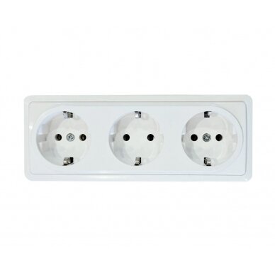 Trivietis virštinkinis kištukinis lizdas su įžeminimu Vilma SL+250 RP16-031 SL+ V (white) Trivietis virštinkinis kištukinis lizdas su įžeminimu Vilma SL+250 RP16-031 SL+ V (white)