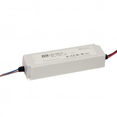Uždaras maitinimo blokas Mean Well LPV-100-24 (4.2A/24V, 100W, LED) Uždaras maitinimo blokas Mean Well LPV-100-24 (4.2A/24V, 100W, LED)