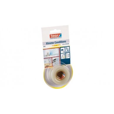 Užsivulkanizuojanti silikoninė juosta TESA XTREME CONDITIONS (colorless) 3m x 25mm 04600-00004-00 Užsivulkanizuojanti silikoninė juosta TESA XTREME CONDITIONS (colorless) 3m x 25mm 04600-00004-00