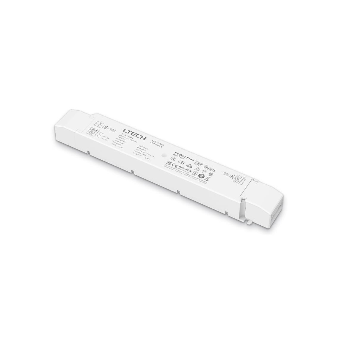 Valdomas impulsinis maitinimo šaltinis LED PUSH-DIM LTECH LM-100-24-G2D2 (100W, 4.17A, 24V)