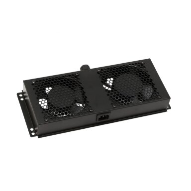 Ventiliatorių blokas 19\'\' AFS-2 A2 serijos spintoms (2 ventiliatoriai, 600mm, pilkas, sujungiamas 2x2)