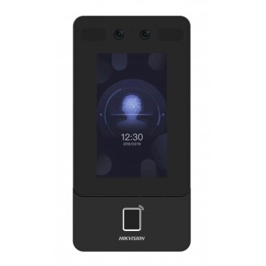 Veido atpažinimo terminalas su pirštų antspaudų skaitytuvu Hikvision DS-K1T342MFWX-E1 Veido atpažinimo terminalas su pirštų antspaudų skaitytuvu Hikvision DS-K1T342MFWX-E1