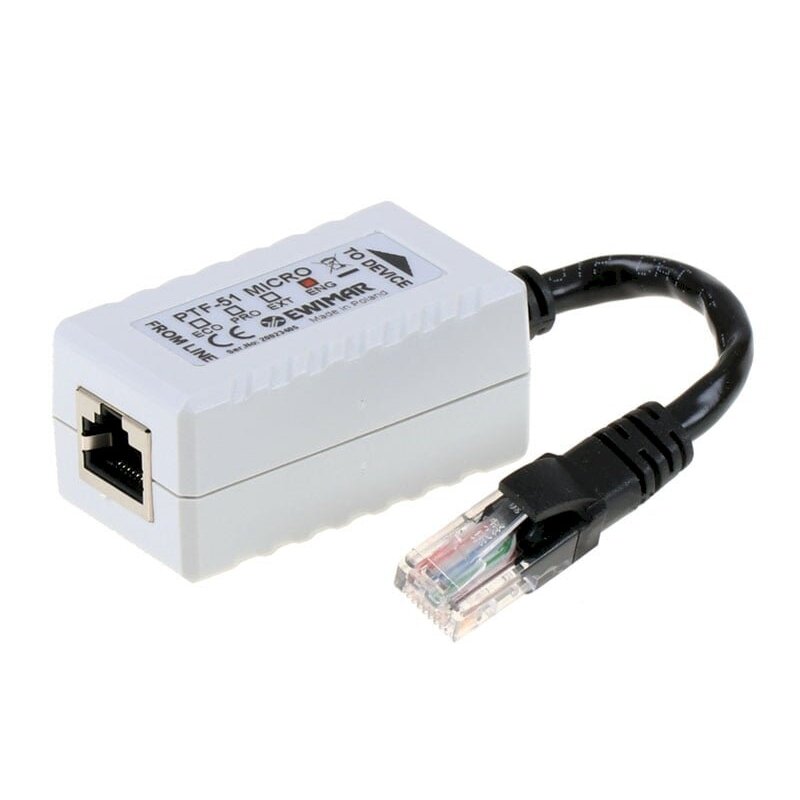 Viršsrovio apsauga LAN linijai PTF-51-ENG/PoE/MICRO Viršsrovio apsauga LAN linijai PTF-51-ENG/PoE/MICRO
